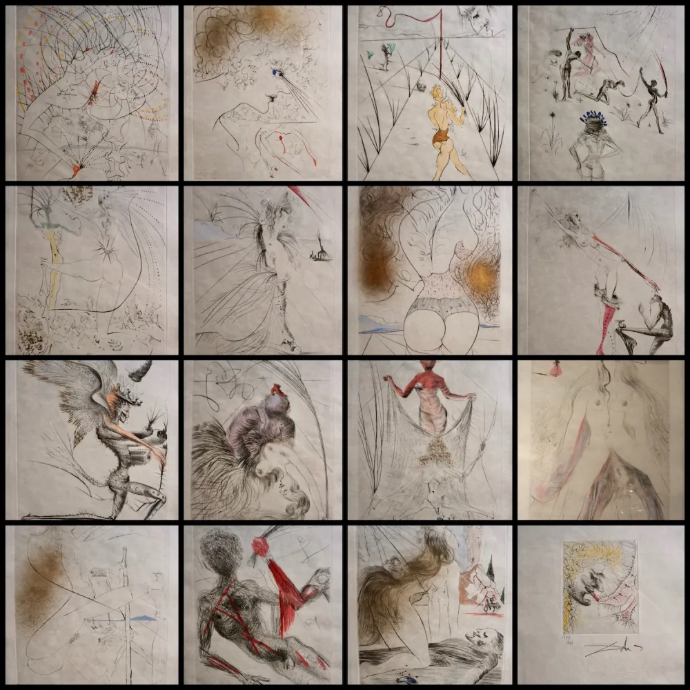 Grabado Dali - La Venus aux Fourrures Complete Suite