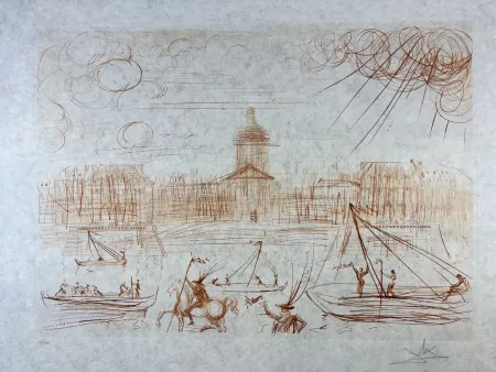 Aguafuerte Dali - L’Academie de Paris