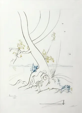 Aguafuerte Dali - L'ARBREDE CONNAISSANCE (THE TREE OF KNOWLEDGE)