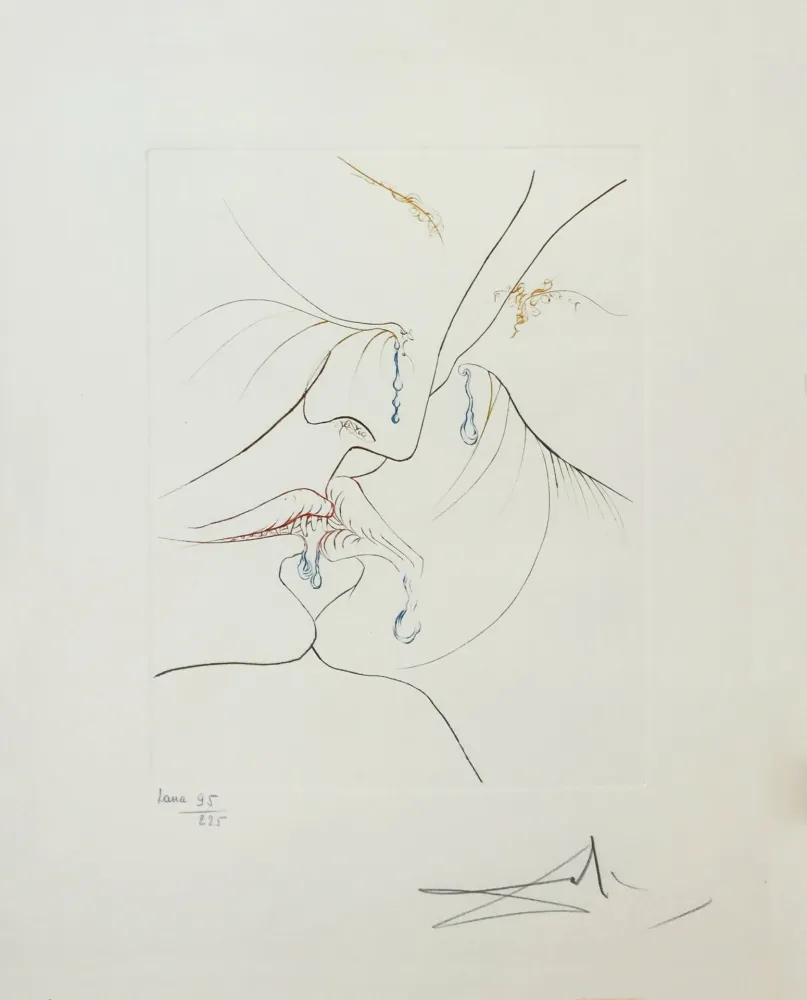 Aguafuerte Dali - LE BAISER (THE KISS)