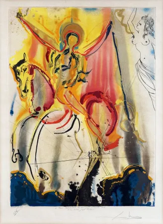 Aguafuerte Y Aguatinta Dali - Le Cavalier Triomphant