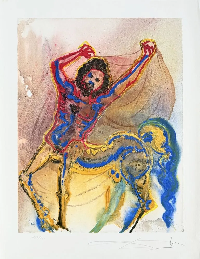 Litografía Dali - Le centaur de Crête