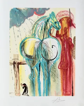 Litografía Dali - Le centurion