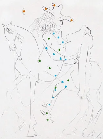 Grabado Dali - Le cheval de Picasso