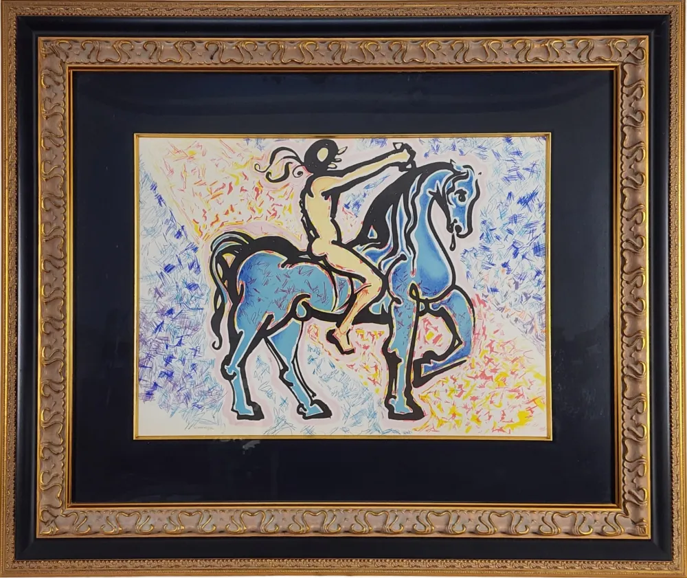 Litografía Dali - Le Jungle Humaine Le Cavalier