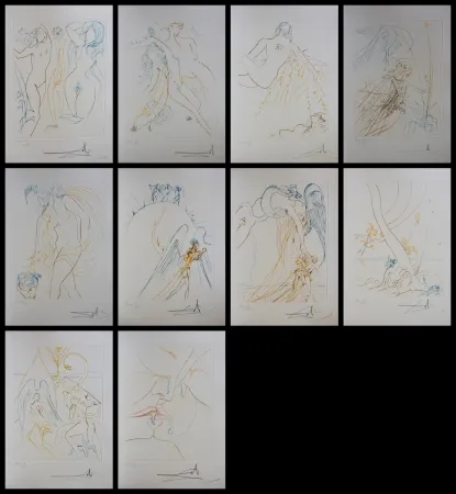 Grabado Dali - Le Paradis Terrestre Complete Suite