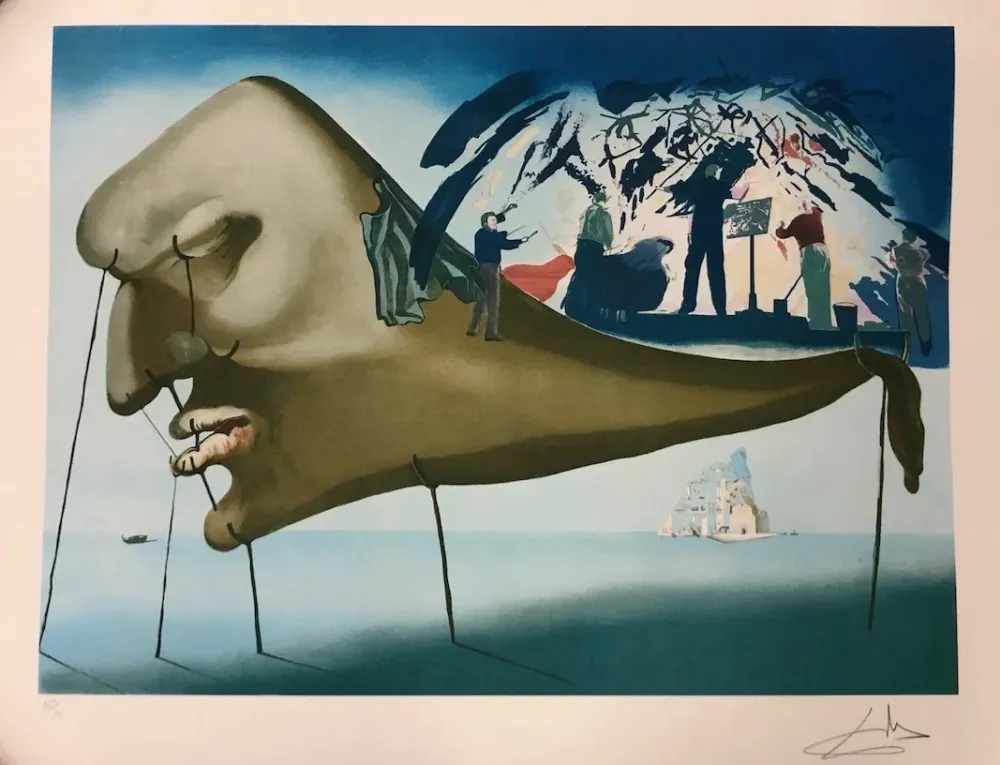 Litografía Dali - Le Sommeil a l' orchestra