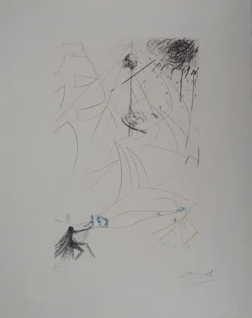 Grabado Dali - Le Vaisseau fantôme : Hommage à Wagner