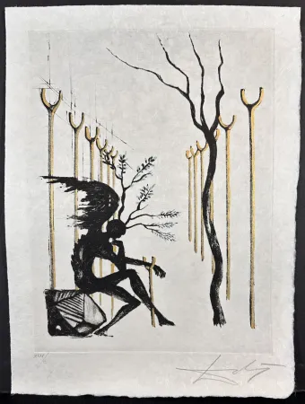 Grabado Dali - Le Vitrail