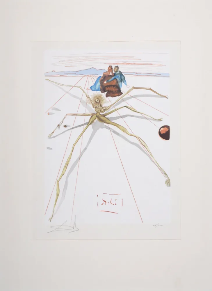 Grabado Dali - Leaving the Terrace of Anger, 1963