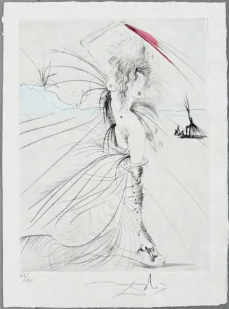 Grabado Dali - Les Aigrettes