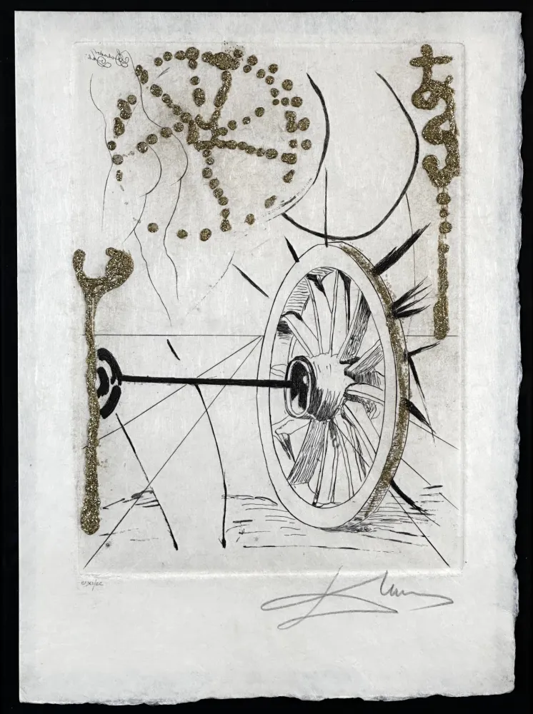 Grabado Dali - Les Amours Jaunes Good Fortune and Fortune