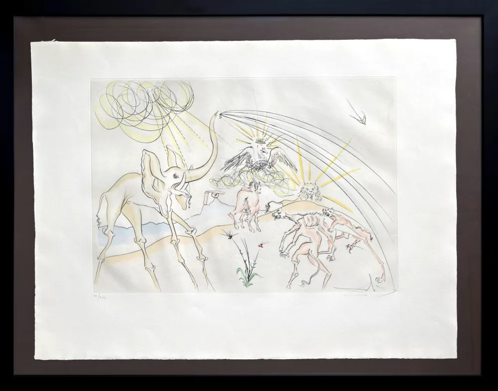 Aguafuerte Dali - Les Animaux malades de la Peste (Plague-Stricken Animals)