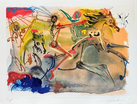 Aguafuerte Y Aguatinta Dali - Les Caveliers de l'Apocalypse