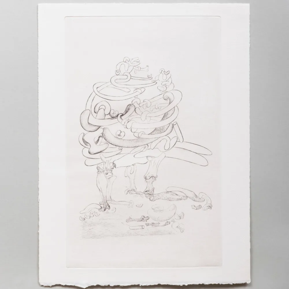 Punta Seca Dali - Les Chants de Maldoror: Bone Chair