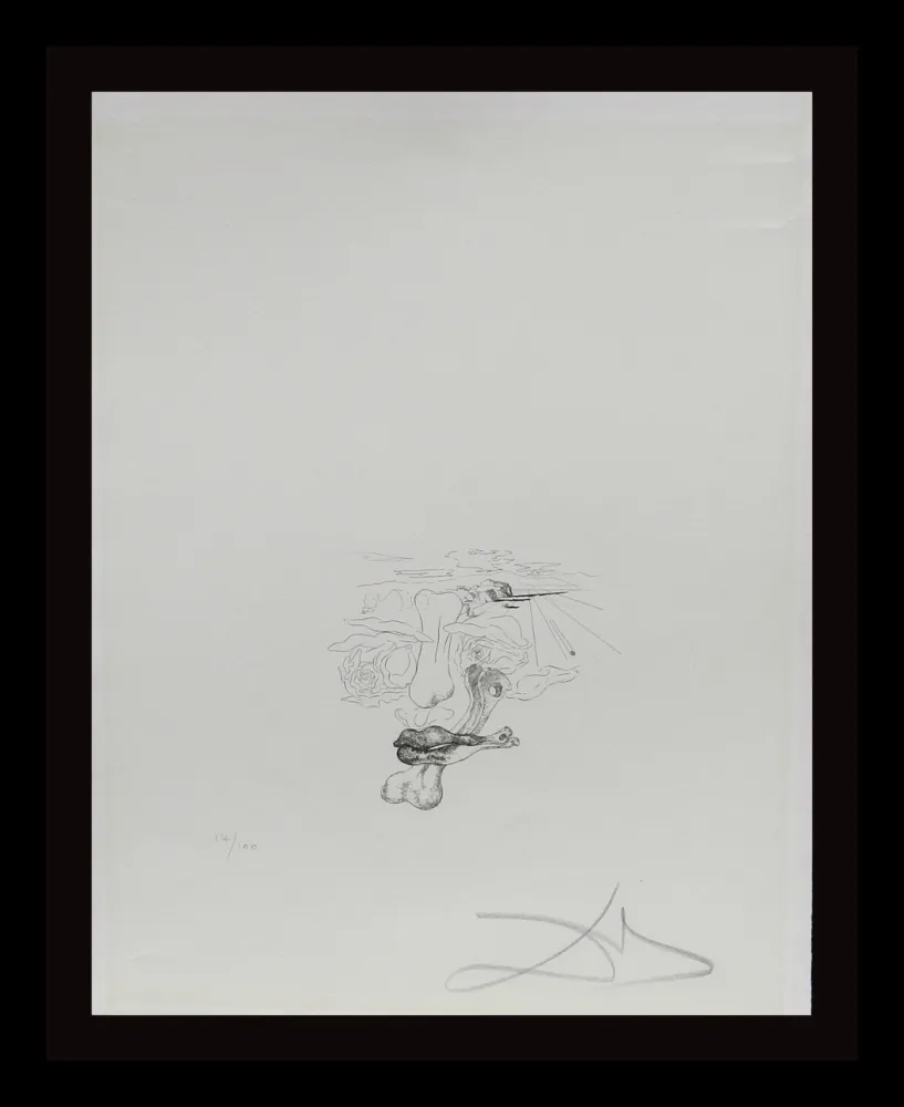 Grabado Dali - Les Chants de Maldoror (Tongue)