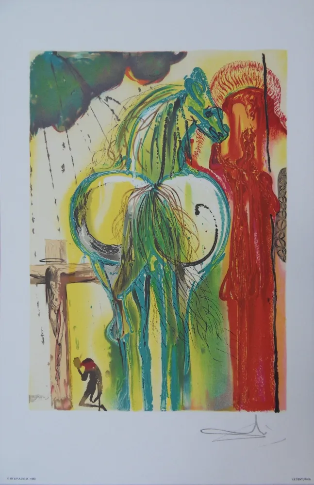Litografía Dali - Les Chevaux, le Centurion