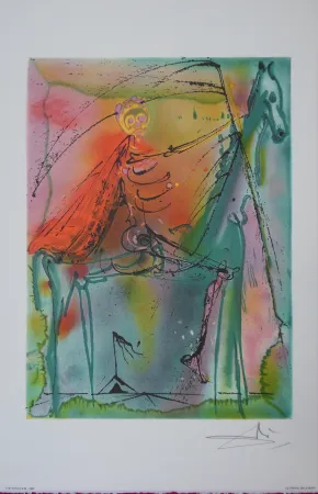 Litografía Dali - Les Chevaux, le Cheval de la Mort