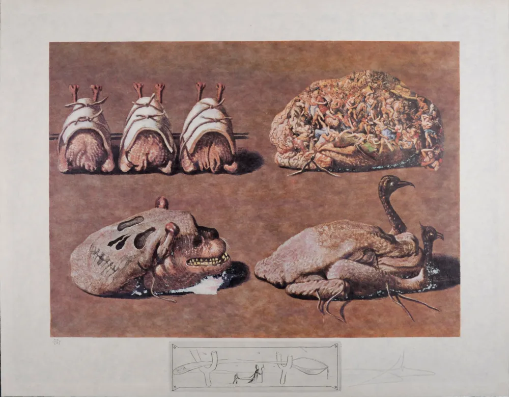 Múltiple Dali - Les Diners de Gala, 1977 - Hand-signed!