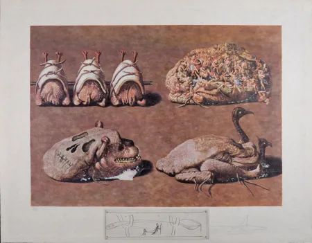 Múltiple Dali - Les Diners de Gala, 1977 - Hand-signed!