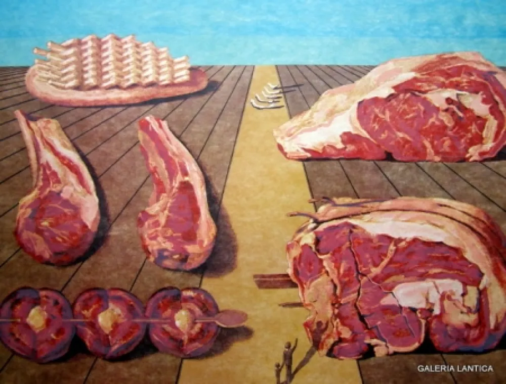 Litografía Dali - Les entreplats sodamises