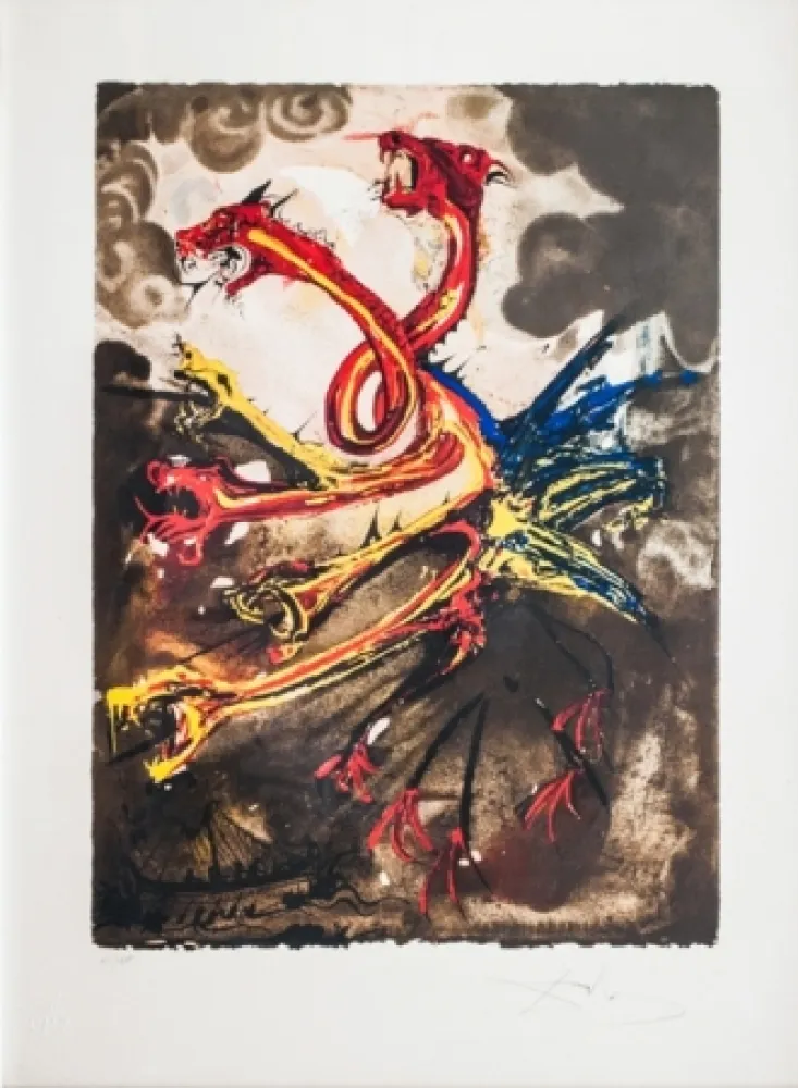 Litografía Dali - Les Hydres