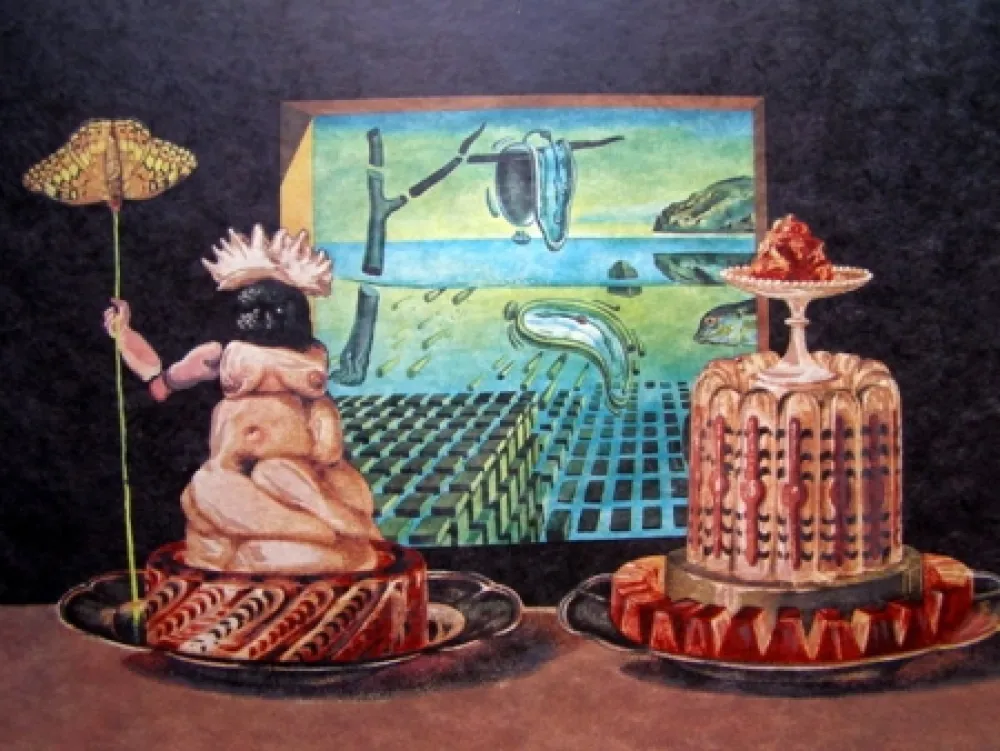 Litografía Dali - LES JE MANGE GALA