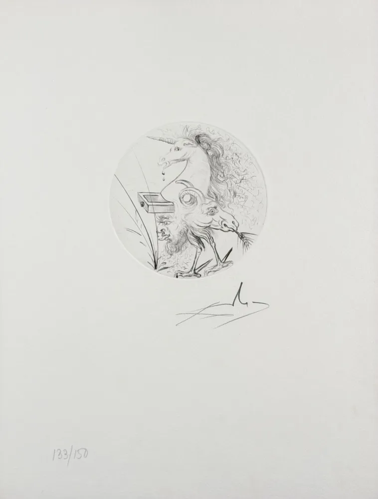 Grabado Dali - Les Metamorphoses Erotiques