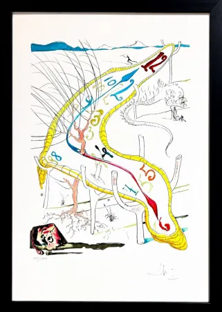 Grabado Dali - Les Montres gélatines de l'espace-temps