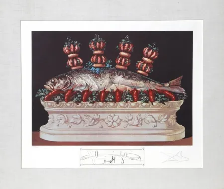 Litografía Dali - Les Panaches Panaches from Les Diners de Gala