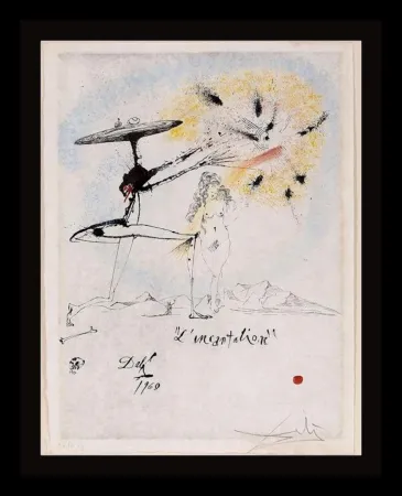 Grabado Dali - Les Rois Mages L'Incantation