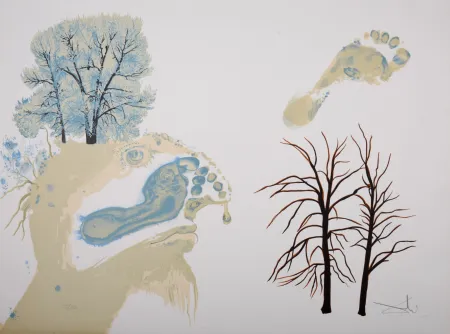 Litografía Dali - Les Saisons - Winter 
