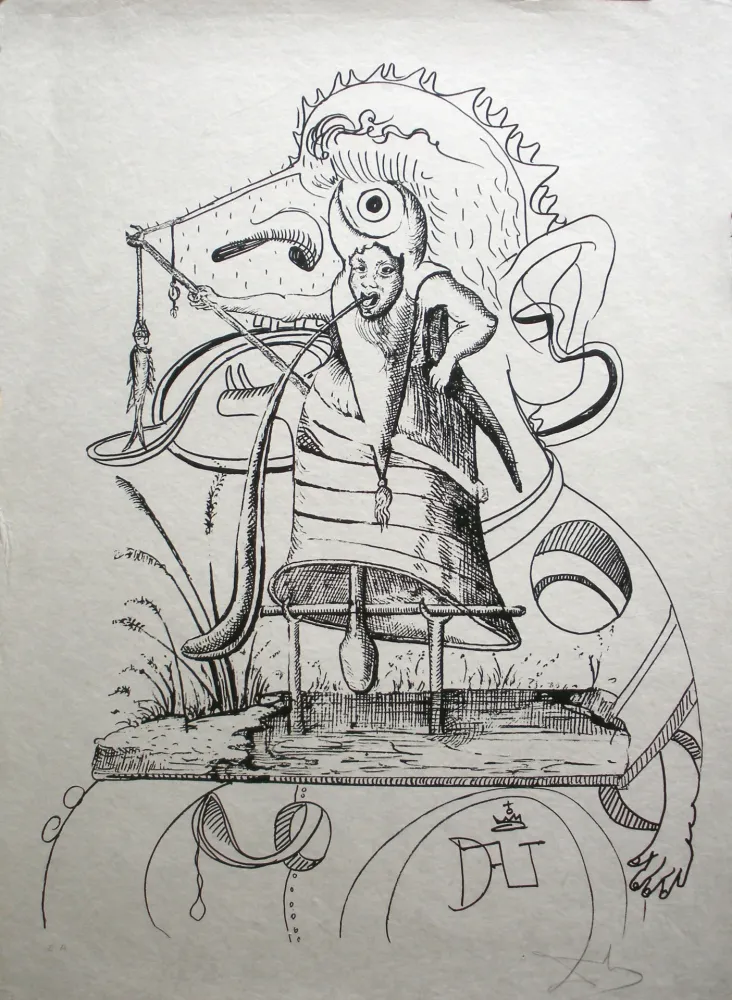 Litografía Dali - Les Songes drolatiques de Pantagruel 11