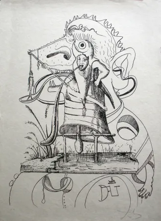Litografía Dali - Les Songes drolatiques de Pantagruel 11