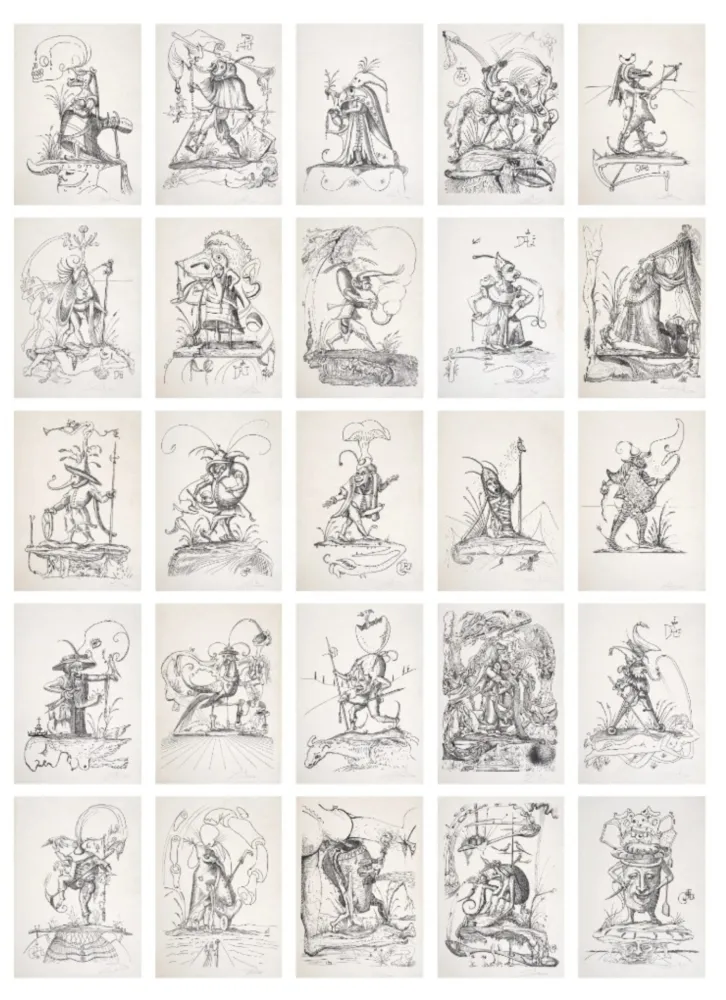 Litografía Dali - Les Songes Drôlatiques de Pantagruel