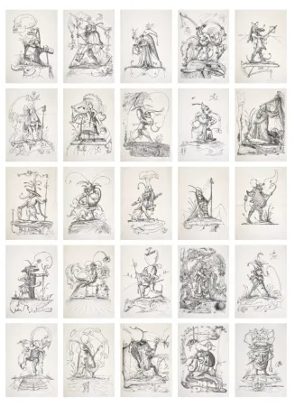 Litografía Dali - Les Songes Drôlatiques de Pantagruel