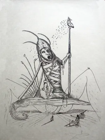 Litografía Dali - Les Songes drolatiques de Pantagruel 15