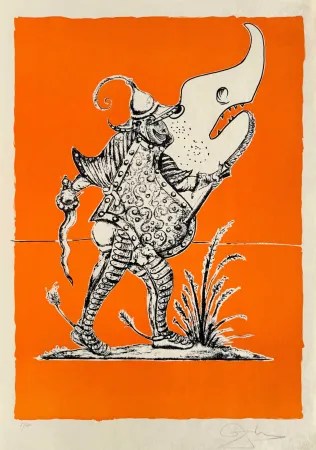 Litografía Dali - Les Songes Drôlatiques de Pantagruel, Planche XXIV