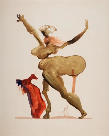 Litografía Dali - Les Traitres envers leurs hôtes