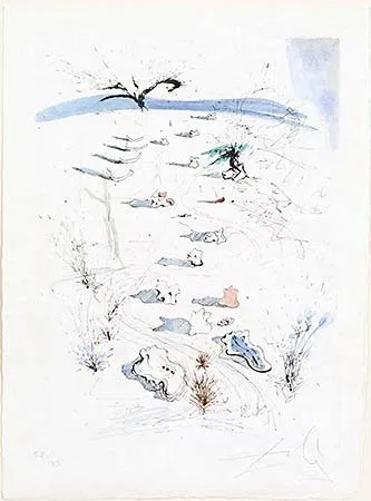 Grabado Dali - Les Tranches (The Trenches)