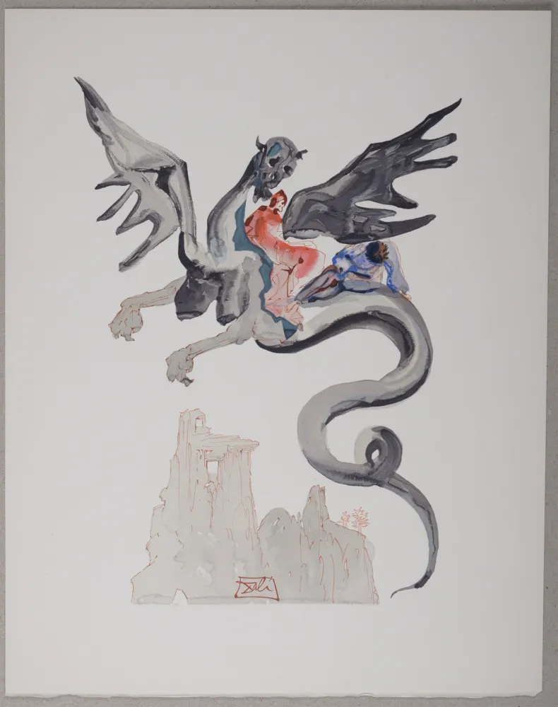 Litografía Dali - Les Usuriers