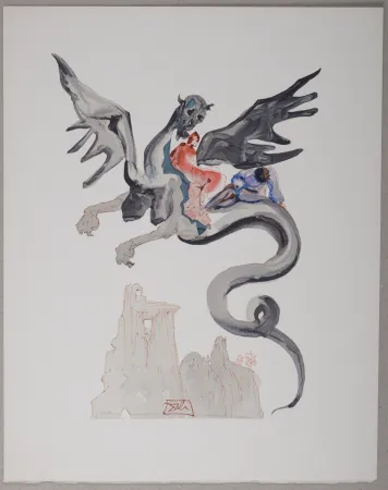 Litografía Dali - Les Usuriers