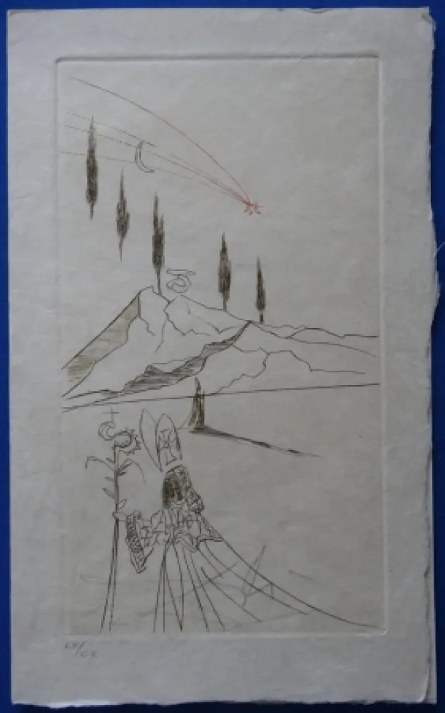 Aguafuerte Dali - L'Evèque