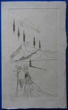 Aguafuerte Dali - L'Evèque