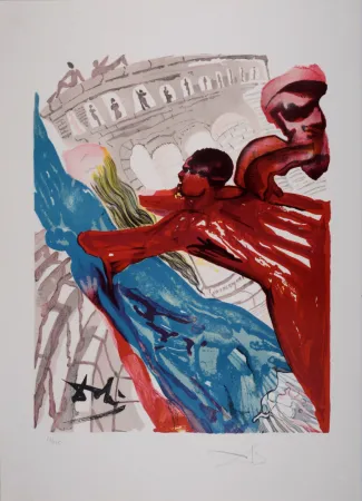 Litografía Dali - Mais ô belle Dionée..., from Ovide L'art D'aimer - Hand-signed - Large size