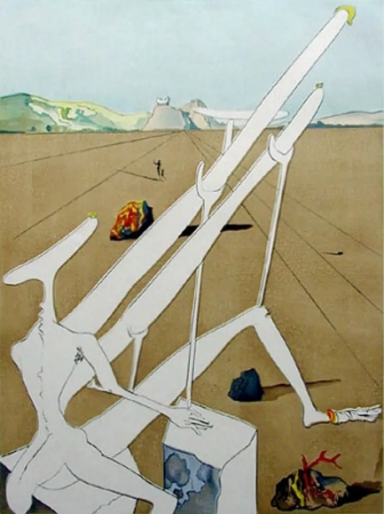 Grabado Dali - Martian