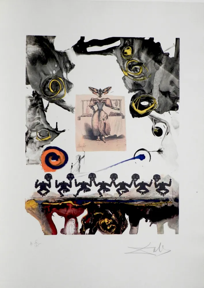 Grabado Dali - Memories of Surrealism Surrealist Gastronomy