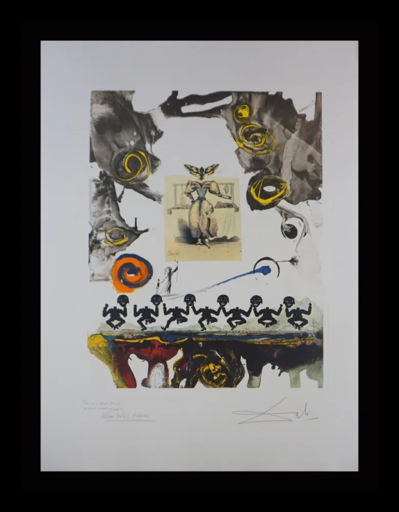 Grabado Dali - Memories of Surrealism Surrealist Gastronomy Trial Proof