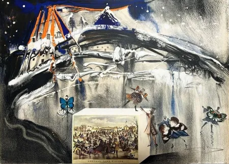 Litografía Dali - New York Central Park Winter