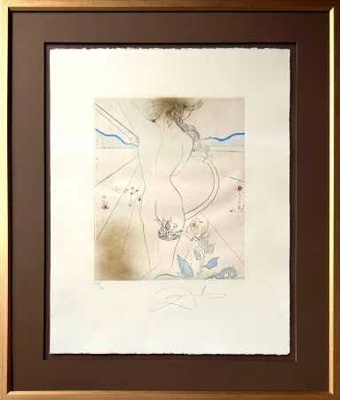 Punta Seca Dali - Nu à la jarretière (Nude with Garter)
